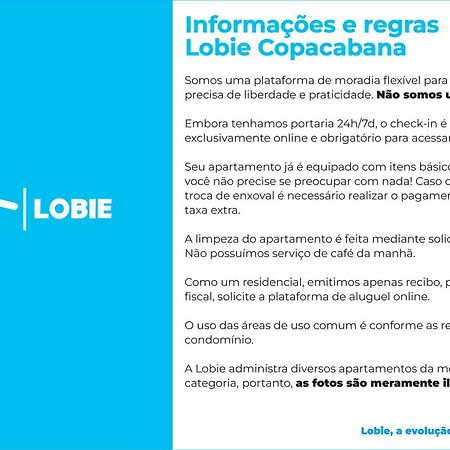 Lobie Copacabana Appartement Rio de Janeiro Buitenkant foto