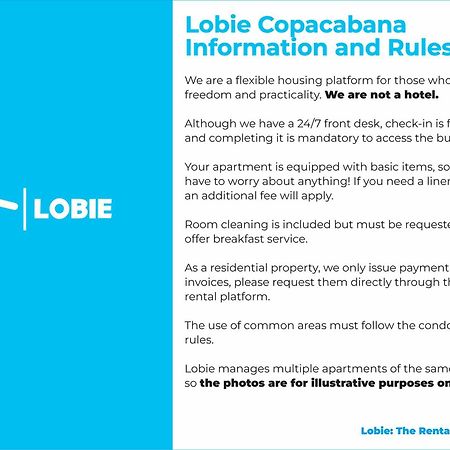 Lobie Copacabana Appartement Rio de Janeiro Buitenkant foto