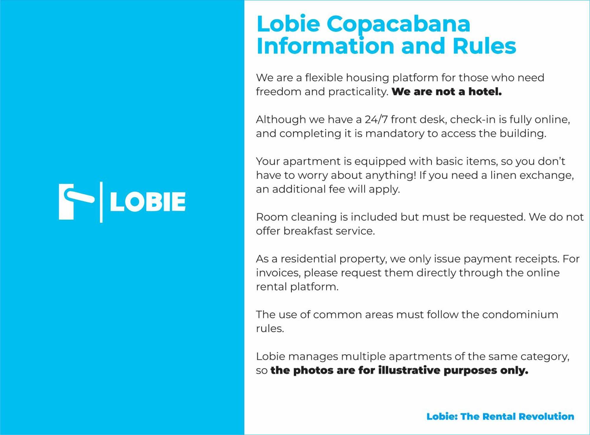 Lobie Copacabana Appartement Rio de Janeiro Buitenkant foto